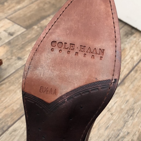 Cole Haan Country Vintage Leather Western Chelsea Ankle Boots - Picture 2 of 7